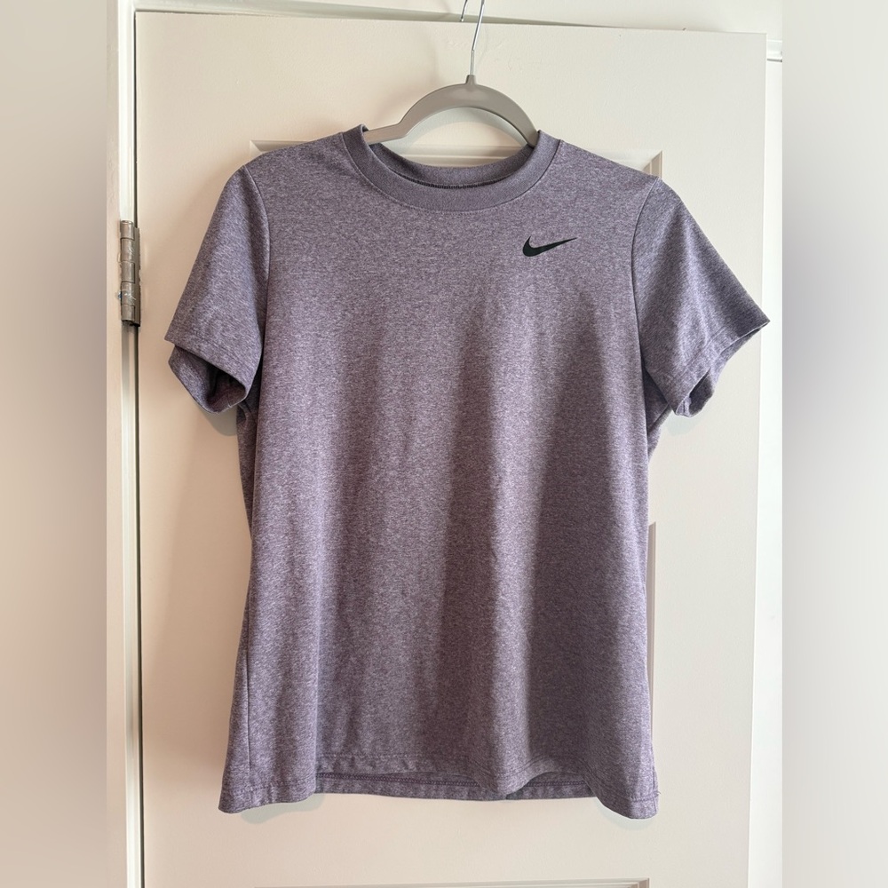 Nike Women’s Heather Purple Short Sleeve Dri-Fit Tee